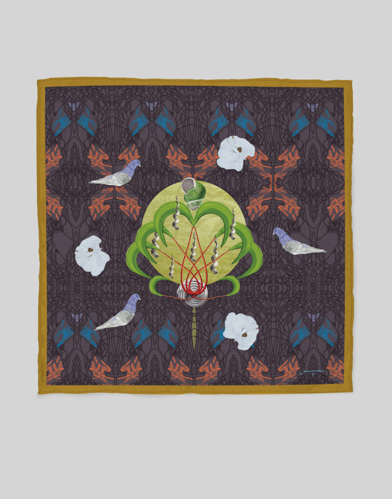Sulh 2 sulh limited edition print on twill silk 36 x 36 inches 2